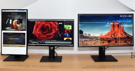 Asus presume de monitores con uno 5K, otro Full HD a 240 Hz y un prototipo 4K a 144 Hz
