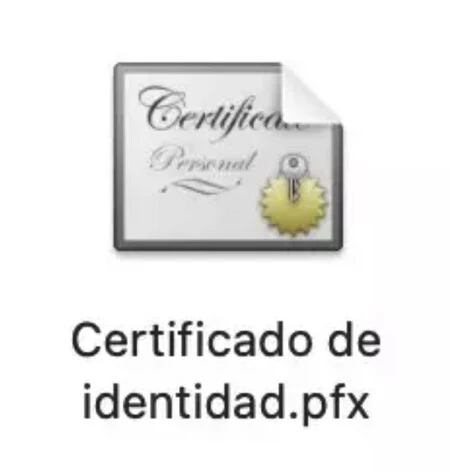 デジタル証明書ファイル