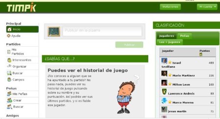 Timpik: una red social para organizar eventos deportivos
