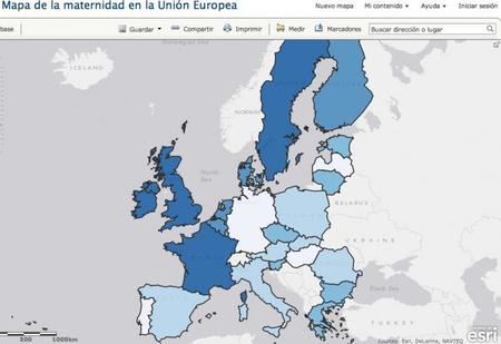 El mapa de la maternidad en Europa