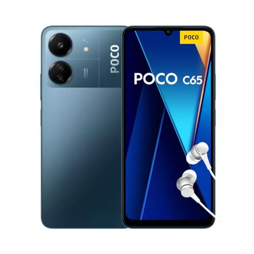 Xiaomi Poco C65 - 8+256GB スマートフォン、6.74 インチ 90Hz HD+ スクリーン、MediaTek Helio G85、トリプルカメラ 50MP+2MP+QVGA、5000mAh、NFC、ブルー (ES バージョン)