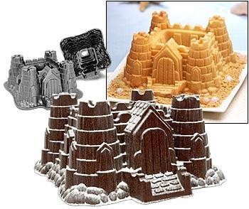 Molde de tarta con forma de castillo