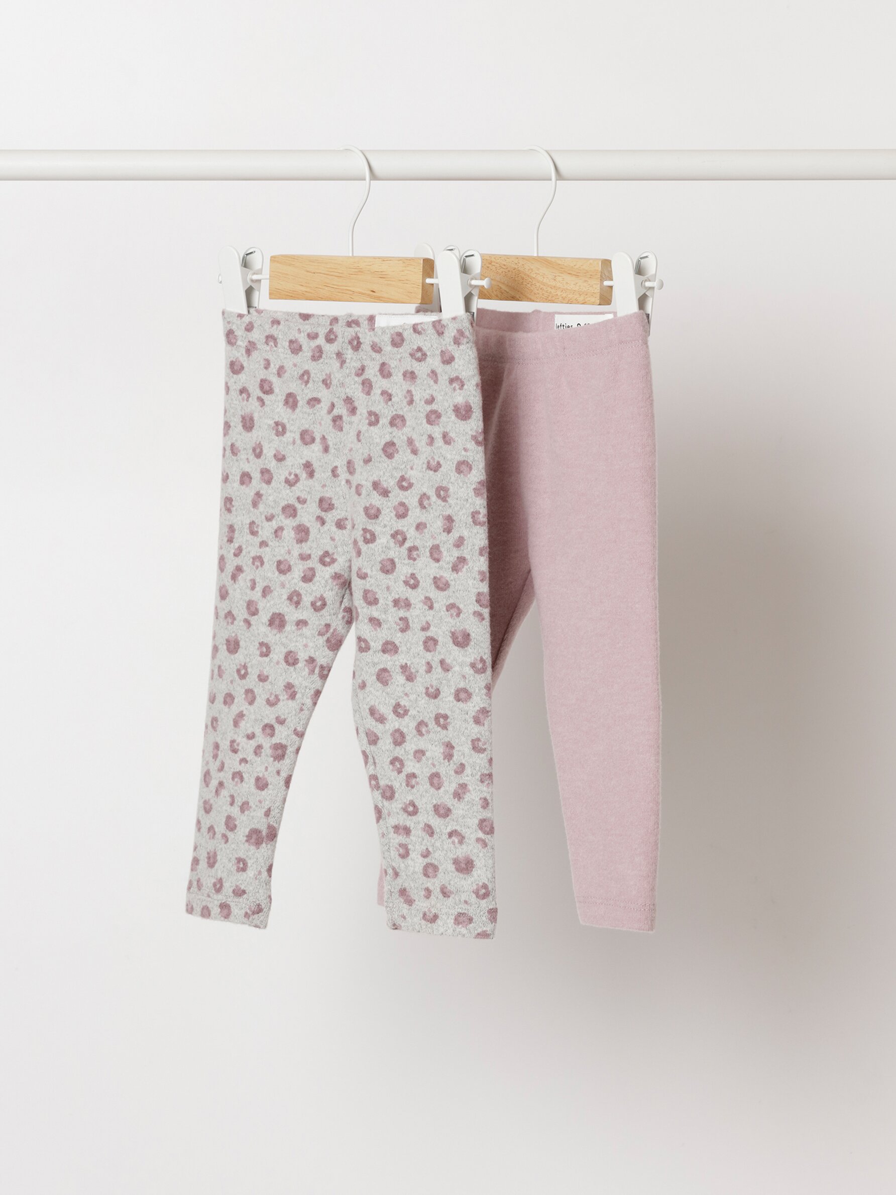 Pack de dos leggings de punto