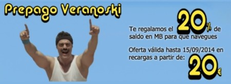 Eroski traslada a prepago la promoción Veranoski que regala Internet durante el verano