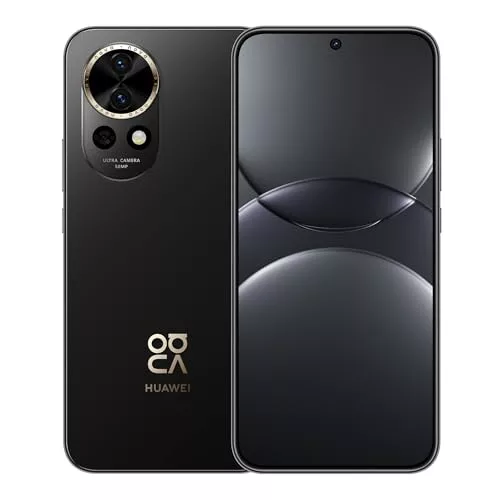 HUAWEI Nova 13, Smartphone, 12 GB+256GB, Pantalla de Borde Plano OLED de 6,7”, Cámara Frontal para Retratos Ultra Gran Angular de 60 MP, AI Best Expression, Supercharge Turbo de 100 W, 5000mAh, Negro