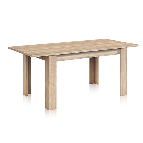 Habitdesign – Mesa de Comedor Extensible en Color Roble Canadian