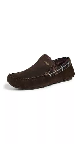 Barbour de los Hombres Pantuflas Monty, marrón, 42 EU