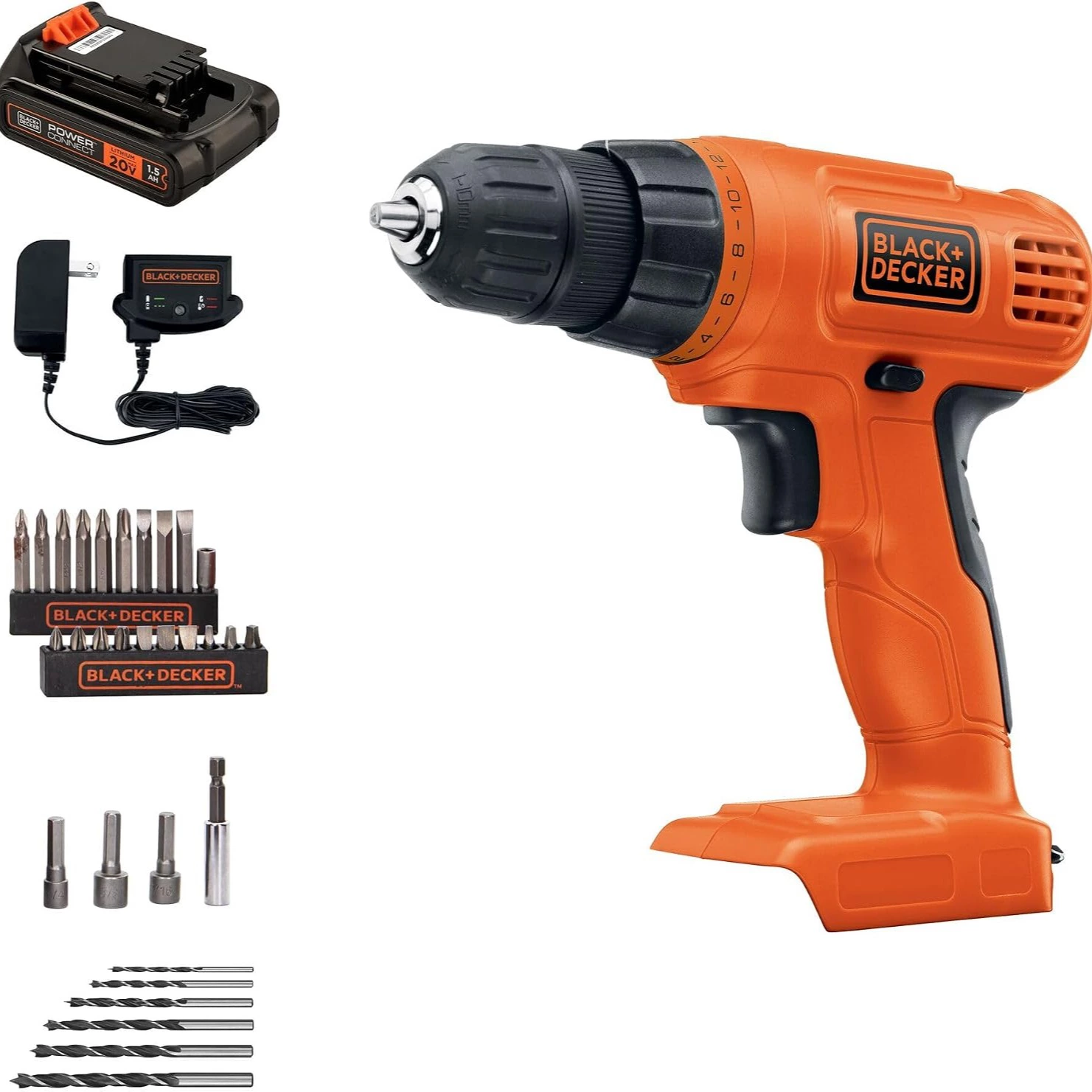 BLACK+DECKER 20V MAX POWERCONNECT Power Drill Cordless