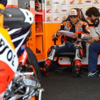 El Repsol Honda concluyen el primer día de test en Misano