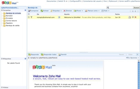 Zoho Mail, le echamos un vistazo