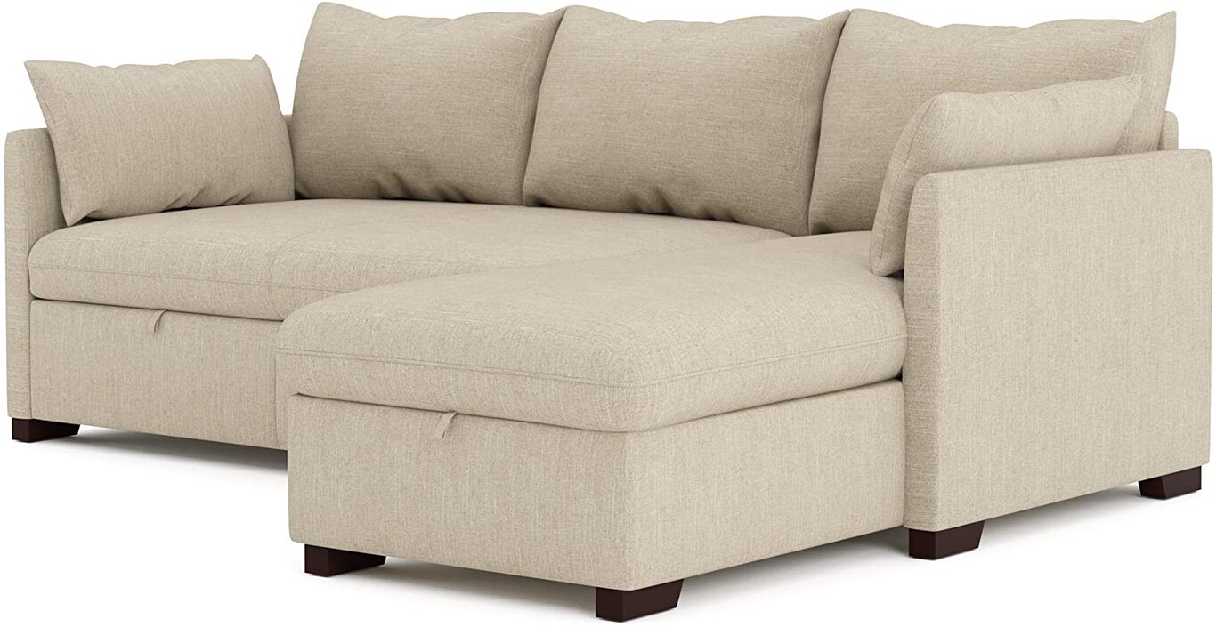 Este es el sofá cama con chaise longue más vendido de Amazon