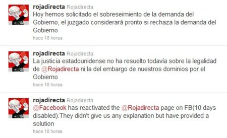 Tras fracasar el recurso, RojaDirecta se queda sin dominio en EE.UU.