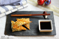 Pañuelos crujientes de verduras y setas. Receta de Navidad para embarazadas 