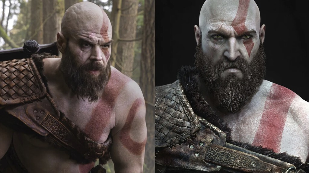 La adaptación de ‘God of War’ de Amazon acaba de presentar su primera imagen oficial. Para mí, estos Kratos y Atreus parecen generados por IA