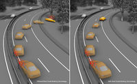 Post Crash Braking Technology, frenos automáticos para detener el coche después de un accidente