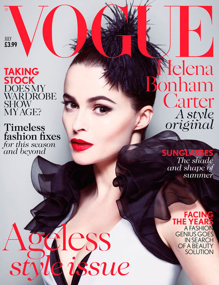 Pero qué glamourosa se nos pone Helena Bonham Carter en Vogue