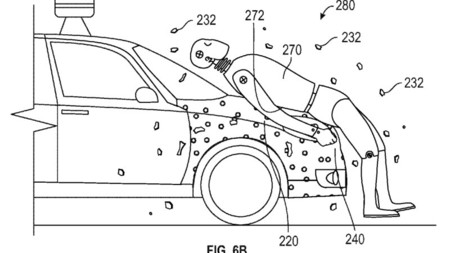 Google experimenta para que te quedes pegado al cofre de un auto en caso de que te atropellen