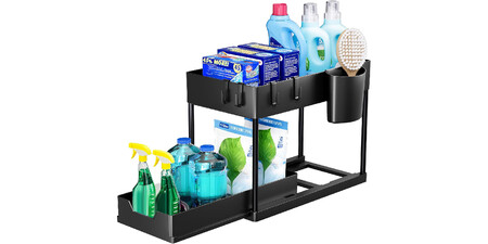 estantería bajo fregadero