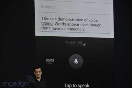 Jelly Bean incluye un teclado predictivo mejorado y dictado offline, entre otros
