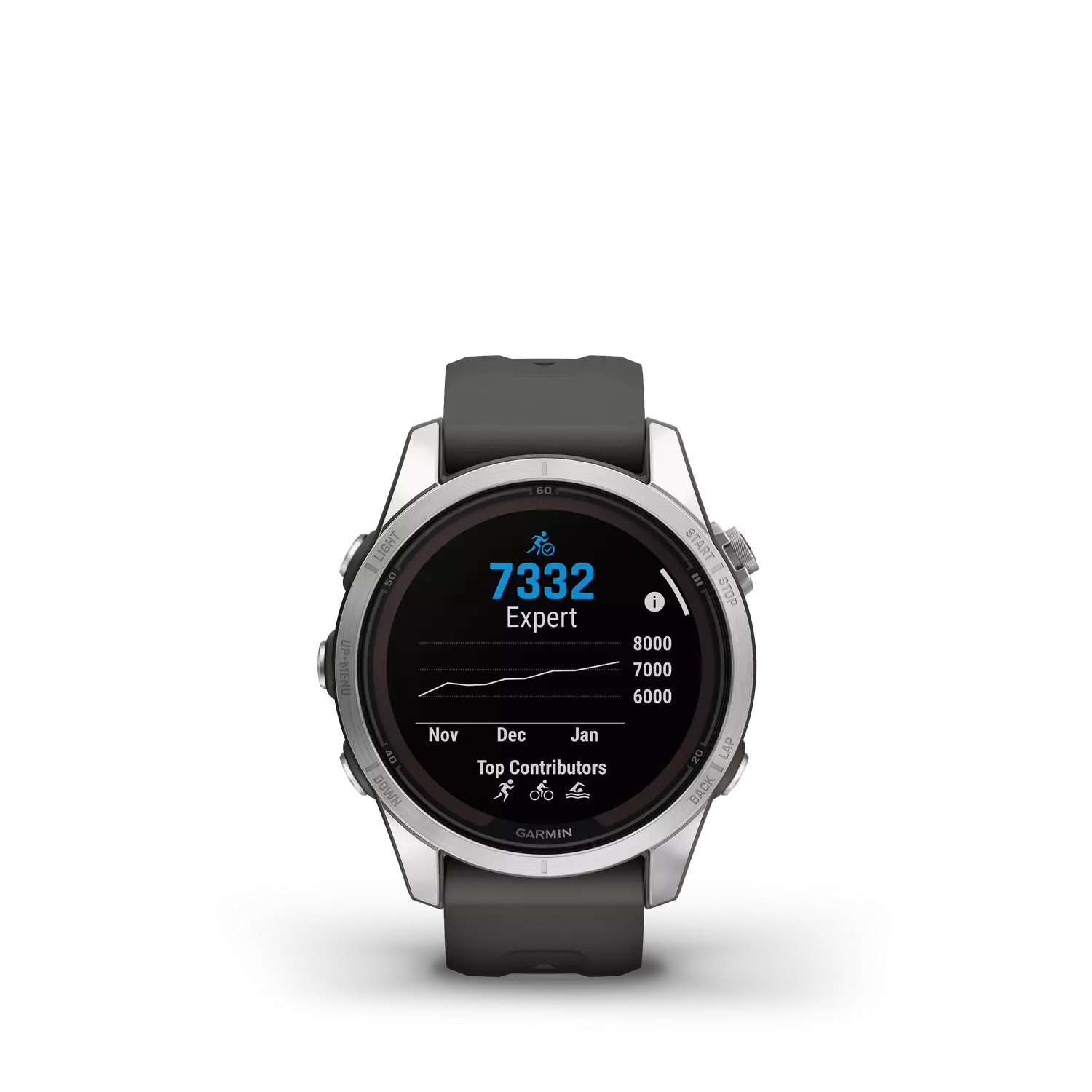 Reloj deportivo - Garmin Fénix 7 S Pro, Negro, 42 mm, Carga Solar, 108-182 mm, 1.2", Multideporte, GPS
