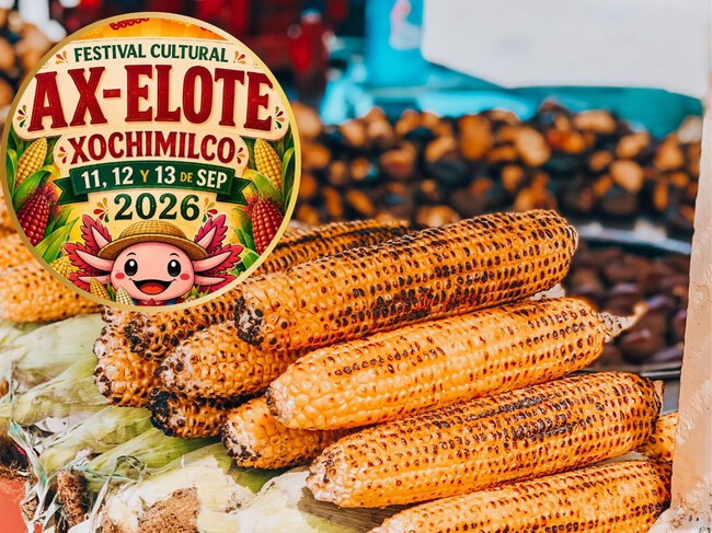 Antojitos, elotes, panes y atole es lo que te espera en el Festival Ax-Elote 2026 dedicado al maíz en Xochimilco para celebrar el mes patrio