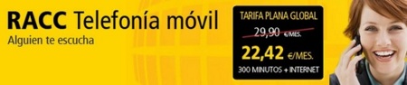 RACC Móvil también rebaja sus tarifas planas un 25% si no quieres móvil subvencionado