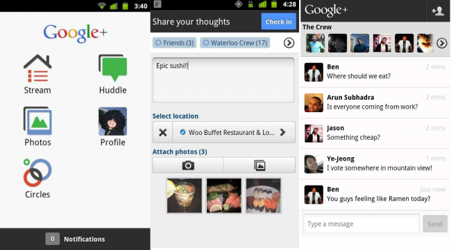 Google plus app android