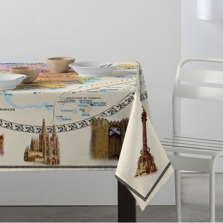 Hule con el mapa de España