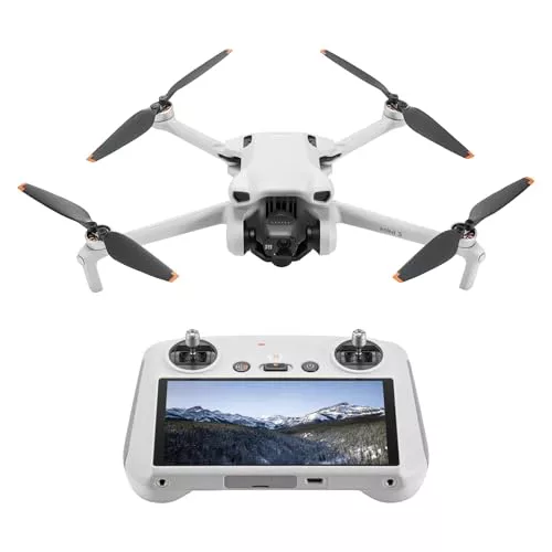 DJI Mini 3 (DJI RC) – Dron Mini con Mando a distancia y cámara, ligero y plegable con vídeo 4K HDR, 38 min de tiempo de vuelo, Grabación vertical y funciones inteligentes, C0