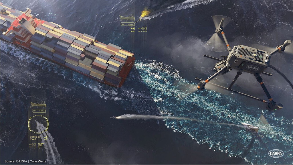 Estados Unidos ha encontrado cómo proteger sus barcos más vulnerables en alta mar: con drones de escolta