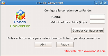 Pando Converter, descarga cualquier fichero Pando en Linux