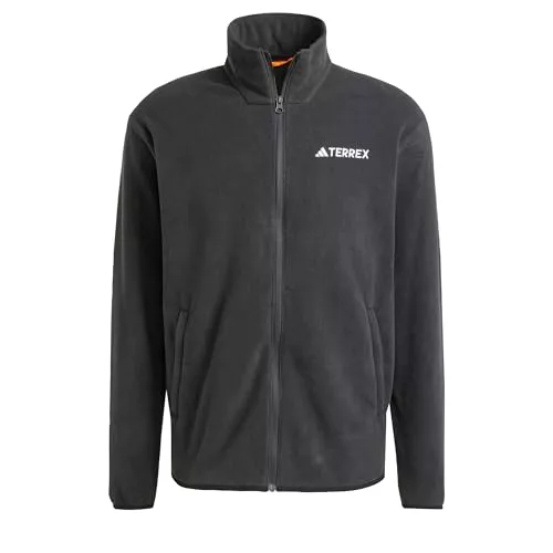 Adidas Uomo Terrex Multi Essentials Full Zip Fleece Jacket, Black, S