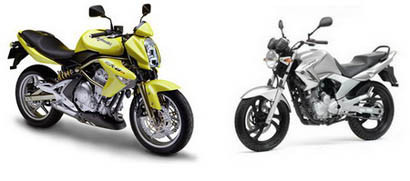 Kawa Er6 y Honda CB250