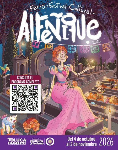 Lánzate a la Feria y Festival del Alfeñique a Toluca con catrinas, cempasúchil y muchas actividades para todos
