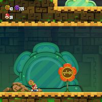 Lanzaparras 1 al 100% en Super Mario Bros. Wonder