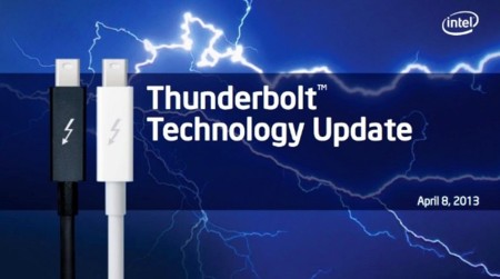 Thunderbolt se refuerza aumentando su ancho de banda a 20 Gb por segundo