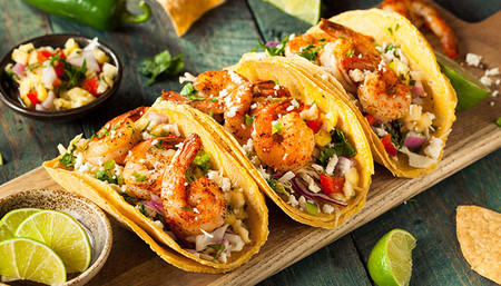 Tacos gobernador estilo Sinaloa. Receta fácil