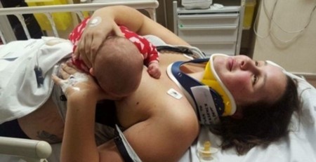 Se niega a que le den analgésicos después de un accidente para amamantar al bebé (y nadie le dice que puede tomarlos sin problema)
