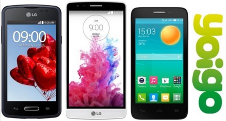 Precios LG G3 Beat, LG L50 y Alcatel Pop D5 con Yoigo