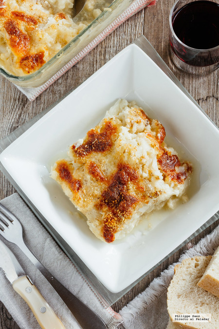 Gratín de coliflor. Receta vegetariana fácil