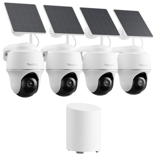 Reolink Outdoor Security Camera System, 4 Argus PT Lite Cameras 