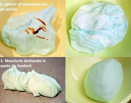 teñir fondant
