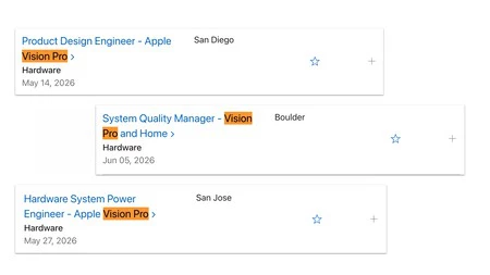 Ofertas de trabajo de Vision Pro