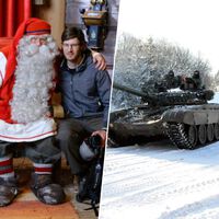 Na vila oficial do Papai Noel na Finlândia, só havia renas e neve; agora, há tanques de guerra 
