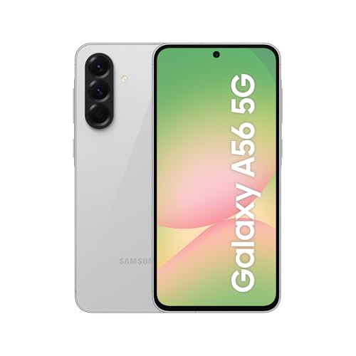 Samsung Galaxy A56 5G 256GB, Teléfono Móvil, 8GB RAM, 50MP Cámara, Gris, Garantía del Fabricante 3 Años + 1 Año Extra