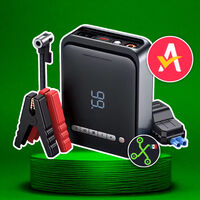 Alimenta la pila de tu carro, infla llantas y hasta puede cargar tu celular: arrancador portátil con descuento 