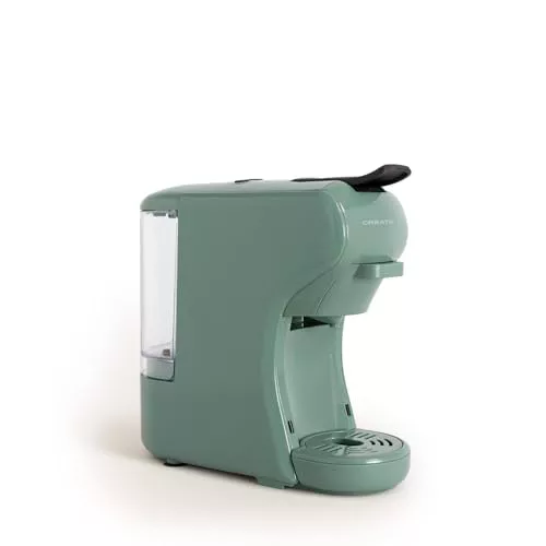 CREATE / POTTS STYLANCE/Cafetera multicápsula express y café molido Verde Sage / 19 bar, programable y compacta, tanque 600ml, sistema Thermoblock, apta para café en todos sus formatos, 1450 W