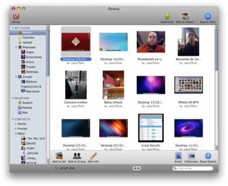 flickery una nueva forma de usar Flickr desde el escritorio