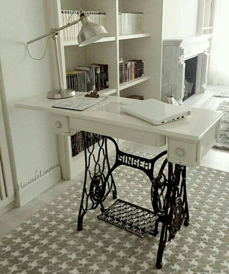 máquina de coser reutilizada