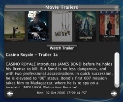 Movie Trailers: Widget para conocer los últimos trailers en la web de Apple